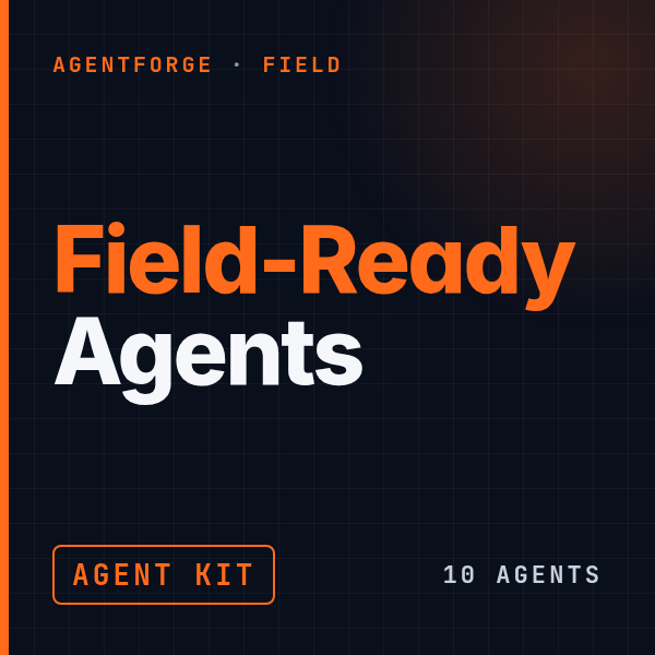 Field-Ready Agents cover